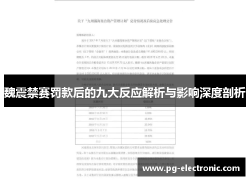 魏震禁赛罚款后的九大反应解析与影响深度剖析 魏震禁赛罚款后的九大反应解析与影响深度剖析